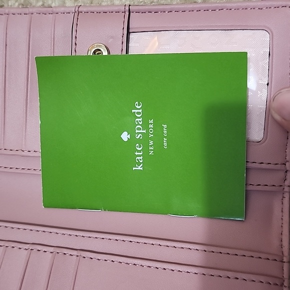 Kate Spade NY wine colored slim bifold wallet - Picture 4 of 4